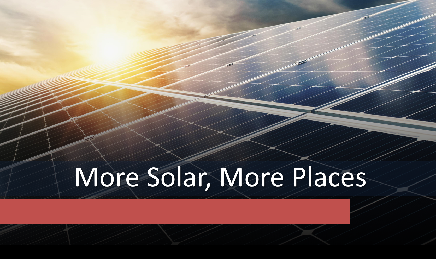More Solar More Places Banner